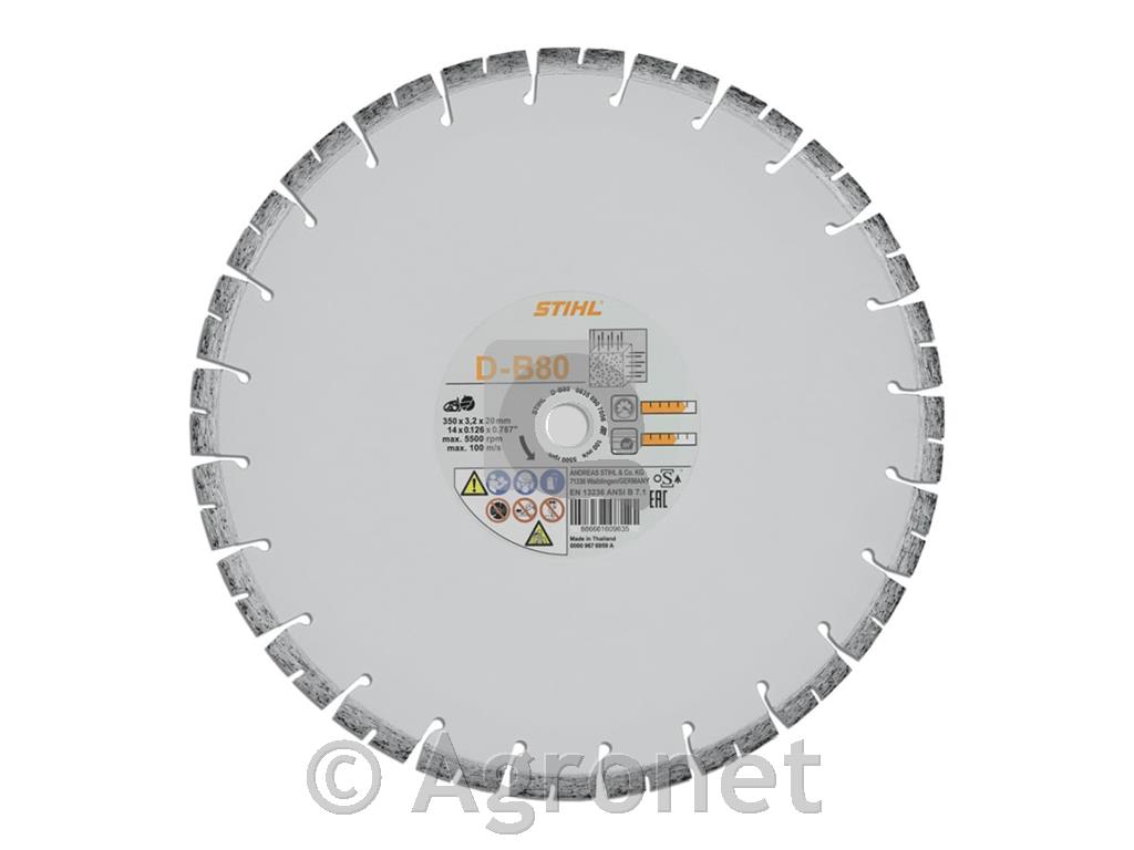 Diamantna plošča Ø 350 mm D-B 80, beton STIHL