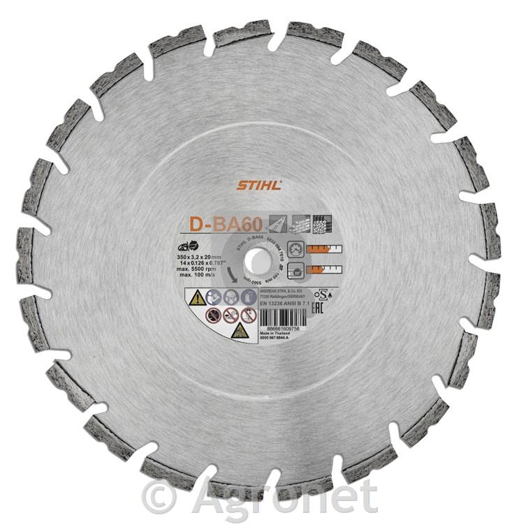 Diamantna plošča BA60, beton/asfalt STIHL