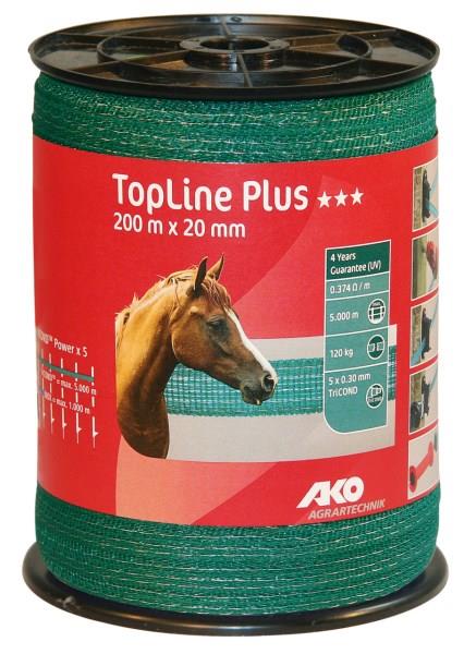 Trak TopLine Plus 20mm zelen, 200m