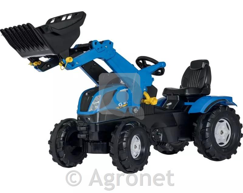 Traktor New Holland T7 z nakladalcem