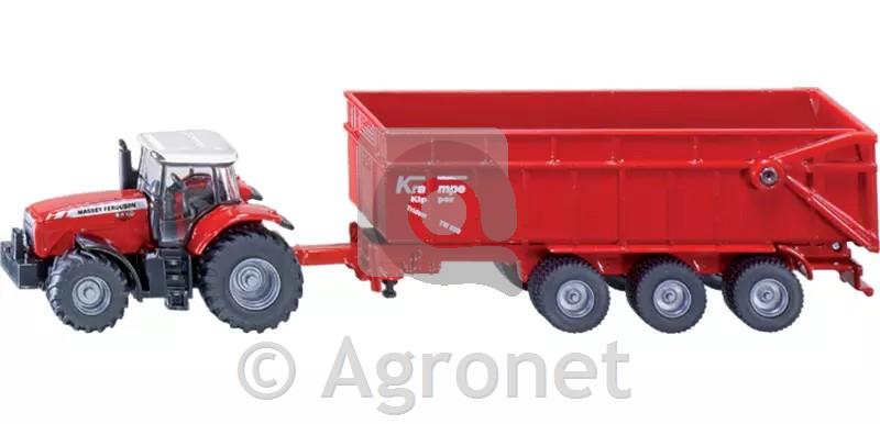 Traktor Massey Ferguson s prikolico
