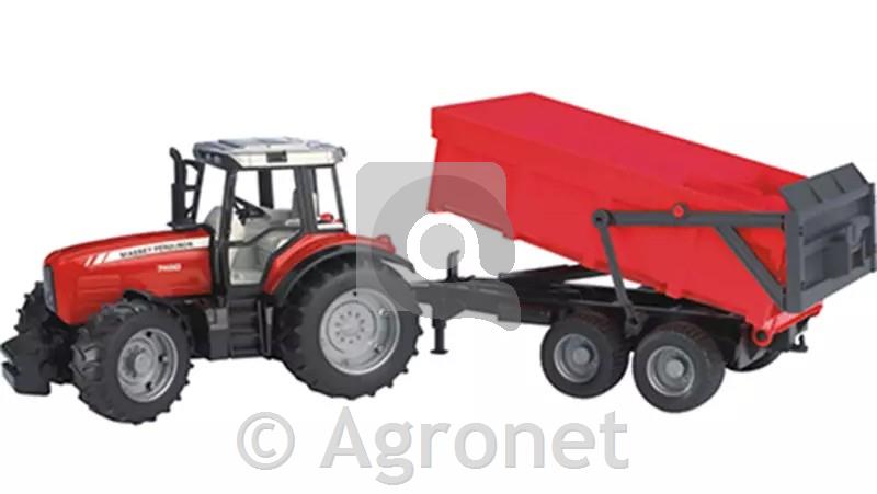 Traktor Massey Ferguson 7480 s prikolico