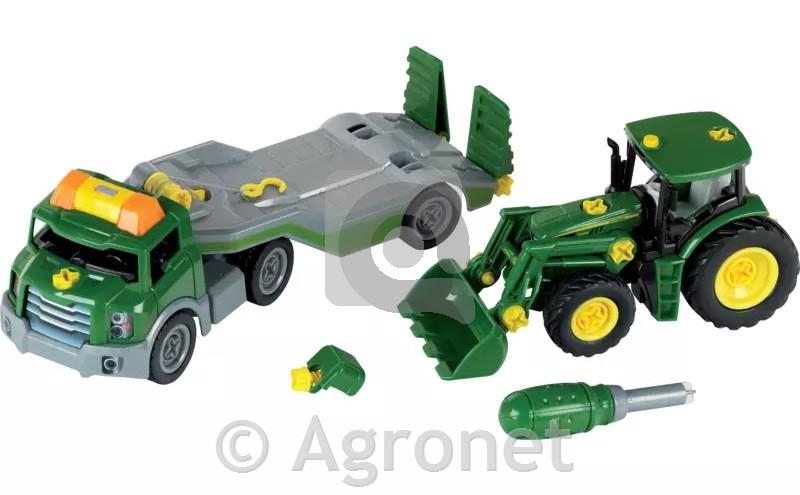Kamijon s prikolico in traktorjem John Deere
