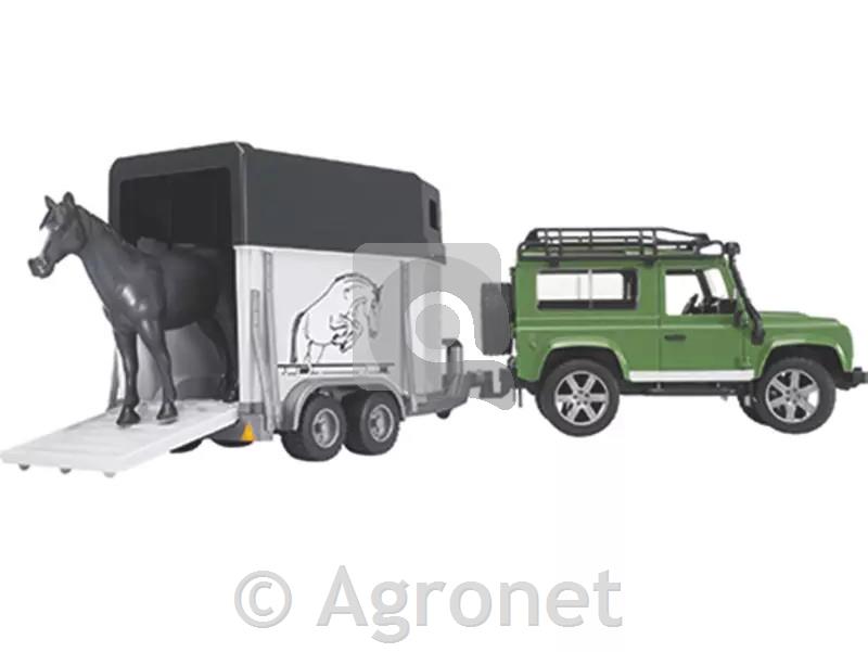 Avto LAND ROVER s prikolico in konjem