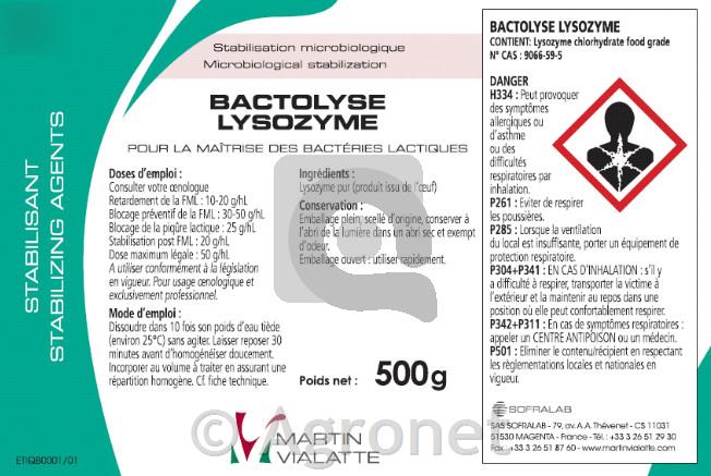 BACTOLYSE LYSOZYME - 500 g