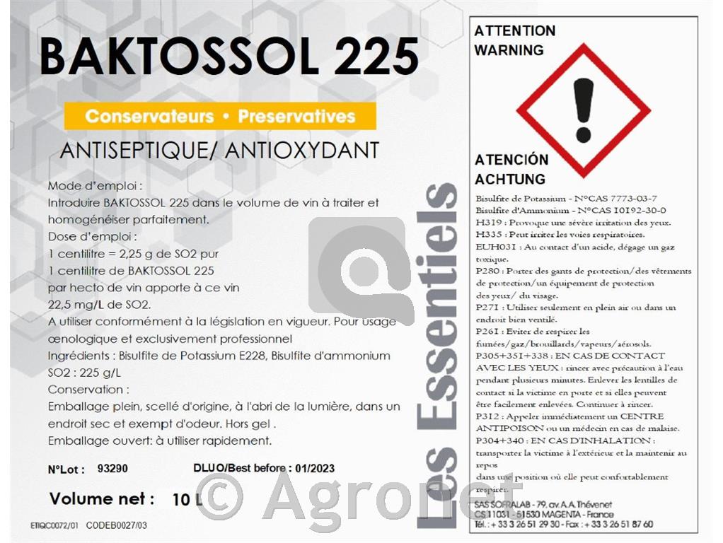 BAKTOSSOL 225 - 1L