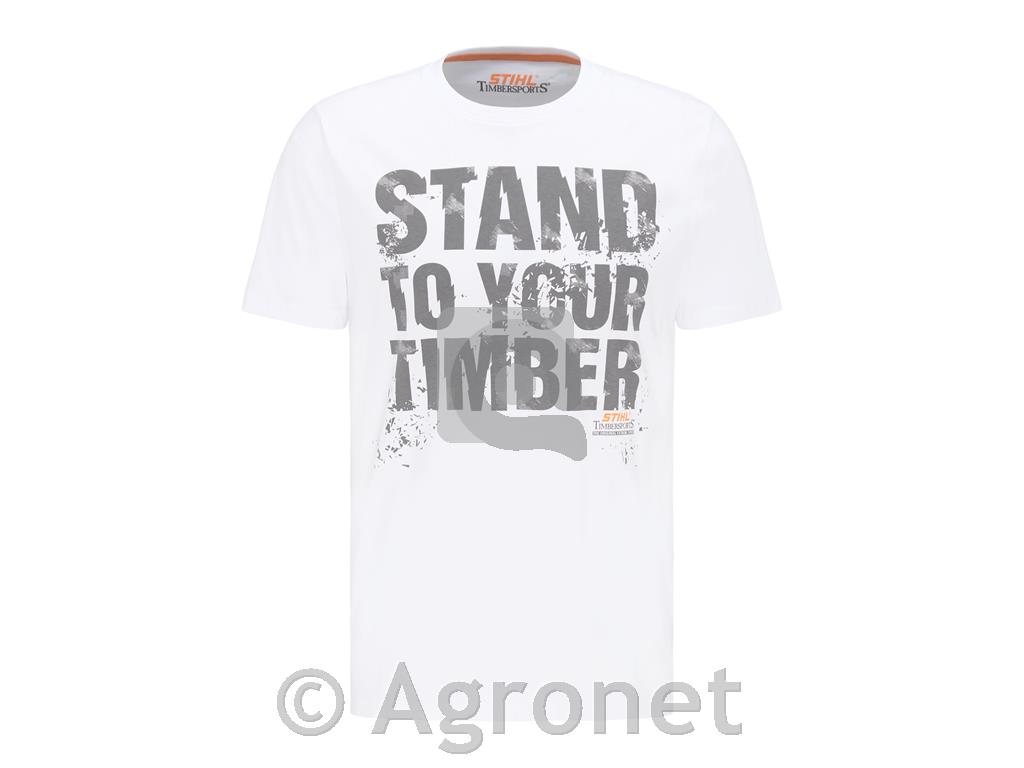 Moška majica "STAND TO YOUR TIMBER" BELA STIHL