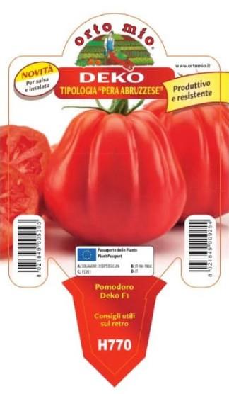 Paradižnik hruškasti Deko F1, 1 kos