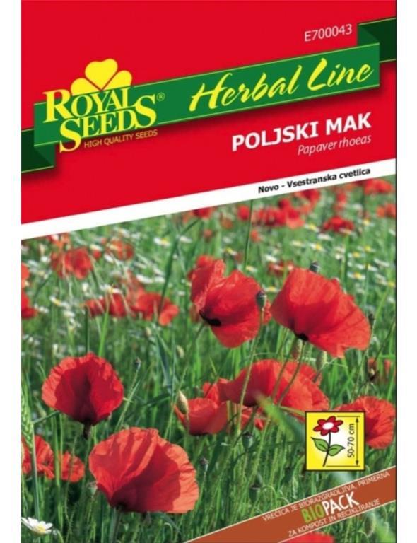 Poljski mak (Papaver rhoeas) 2g