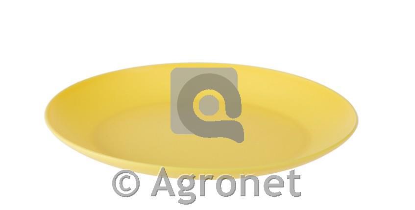 PVC rumen plitvi krožnik 23,5 cm