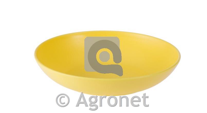 PVC rumen globok krožnik 18,3 cm