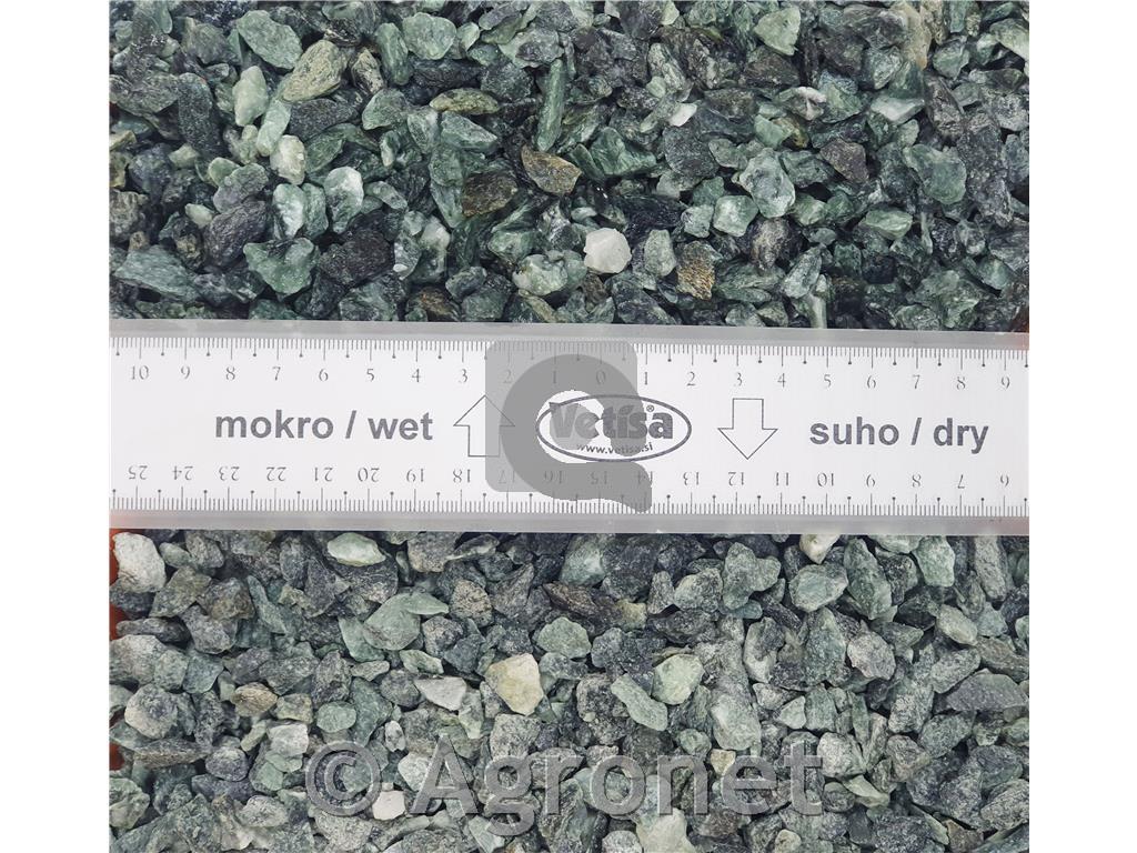 Kamen okrasni zeleni marmorni 9-12mm, 25 kg