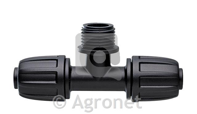 Spojnik navojni 3-smerni 1/2", Claber