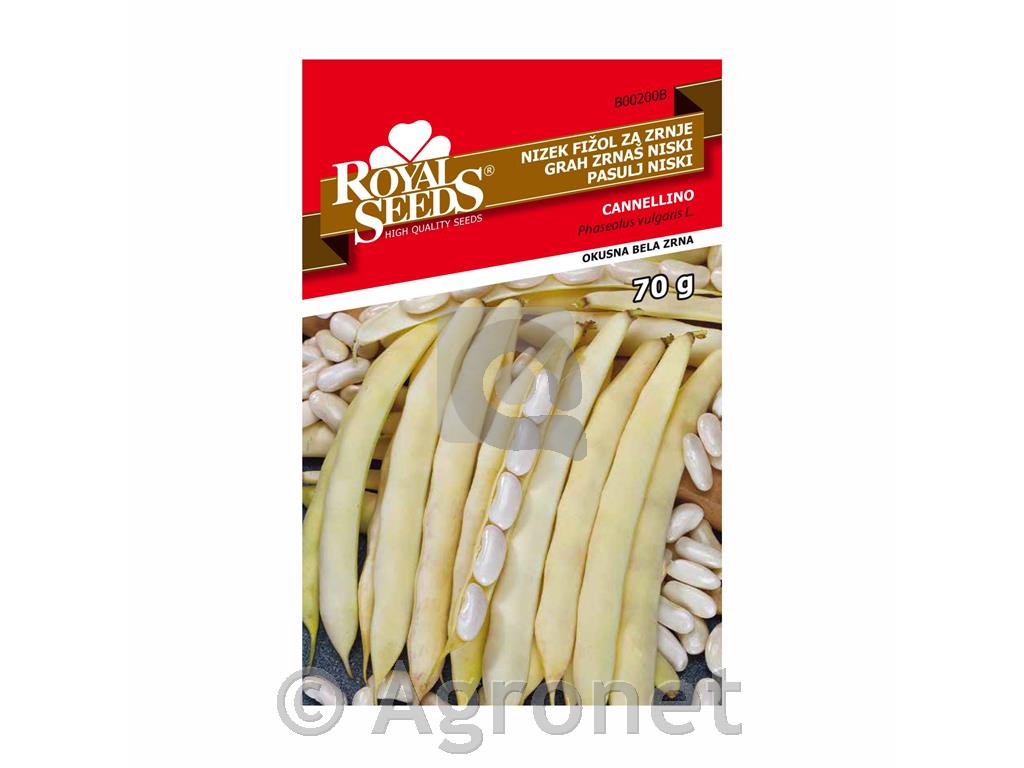 Nizki fižol za zrnje Cannellino – bela zrna, 70g