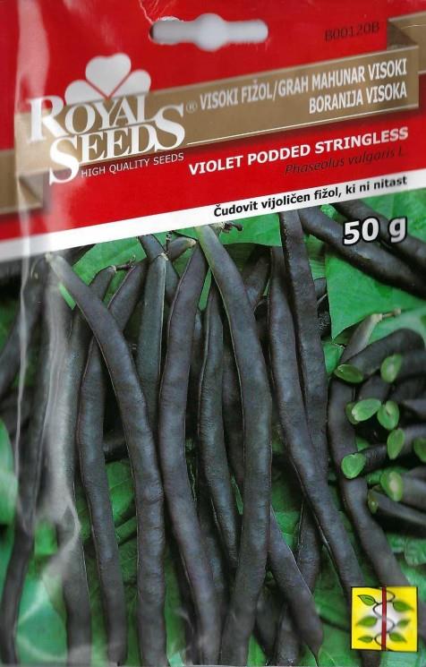 Fižol visok vijoličen 50g