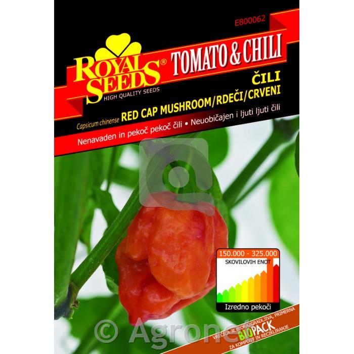 Čili Red Cap Mushroom rdeči 0,2g