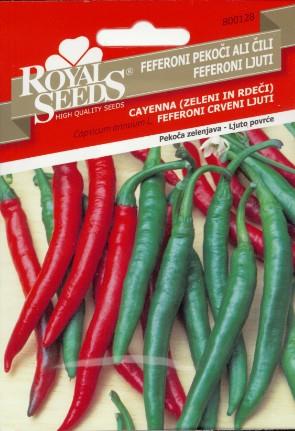 Feferoni HOT CAYENNA rdeči in zeleni 1g