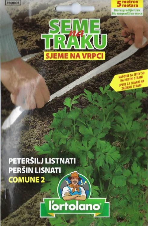 Peteršilj listni Comune, seme na traku