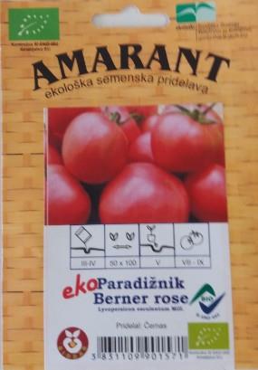 Paradižnik Berner rose EKO 1g