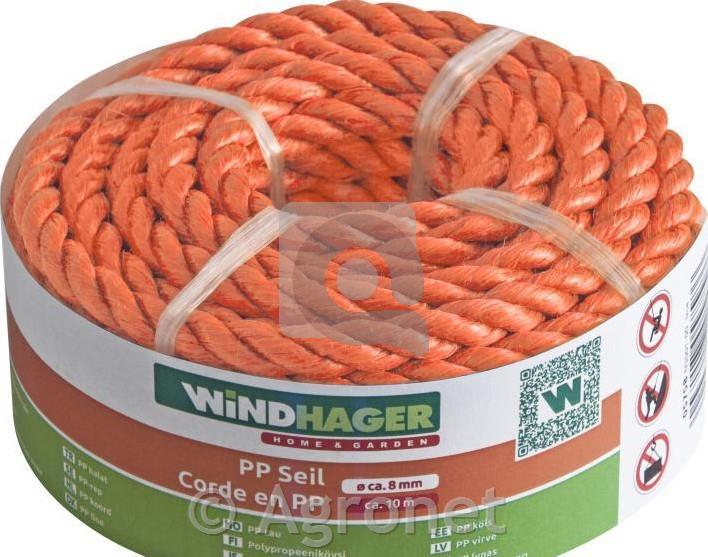 Vrv pletena 8mm x 10m, oranžna