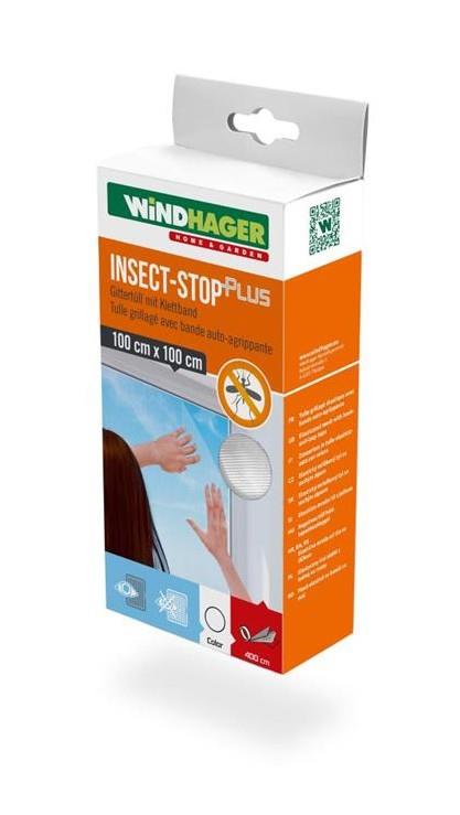 Windhager komarnik za okno Plus 1 x 1m, bel