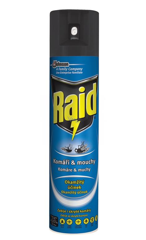Sprej proti muham in komarjem Raid, 400ml