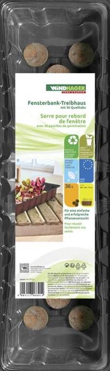 Sobni rastlinjak, 36 Jiffy tablet