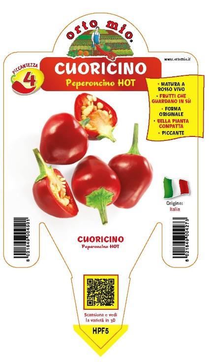 Čili pekoči srčasti Piramid, 1 kos