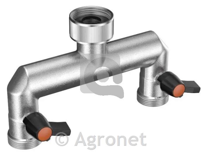 Dvojni priključek za vodo (9601) METAL-JET Claber