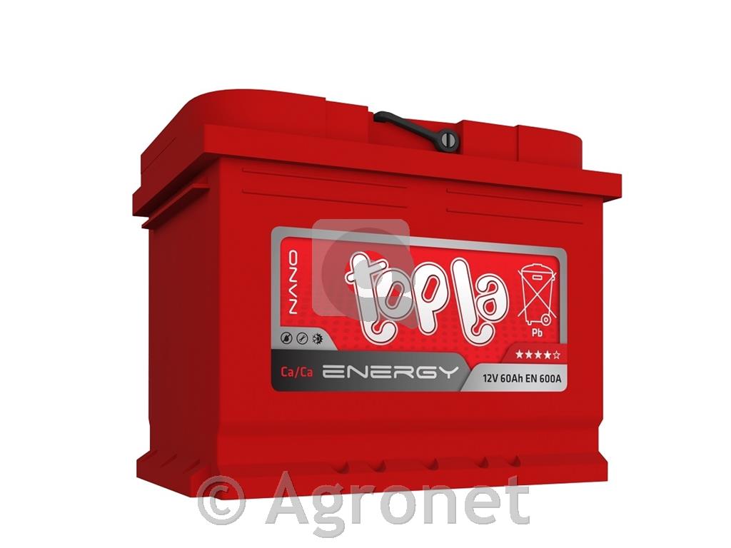 Akumulator Energy 60 Ah, 12V TOPLA