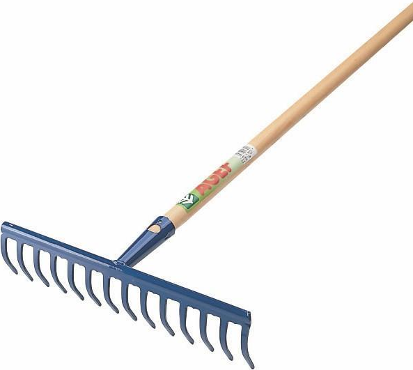 Grablje 14 zob na ročaju 140 cm