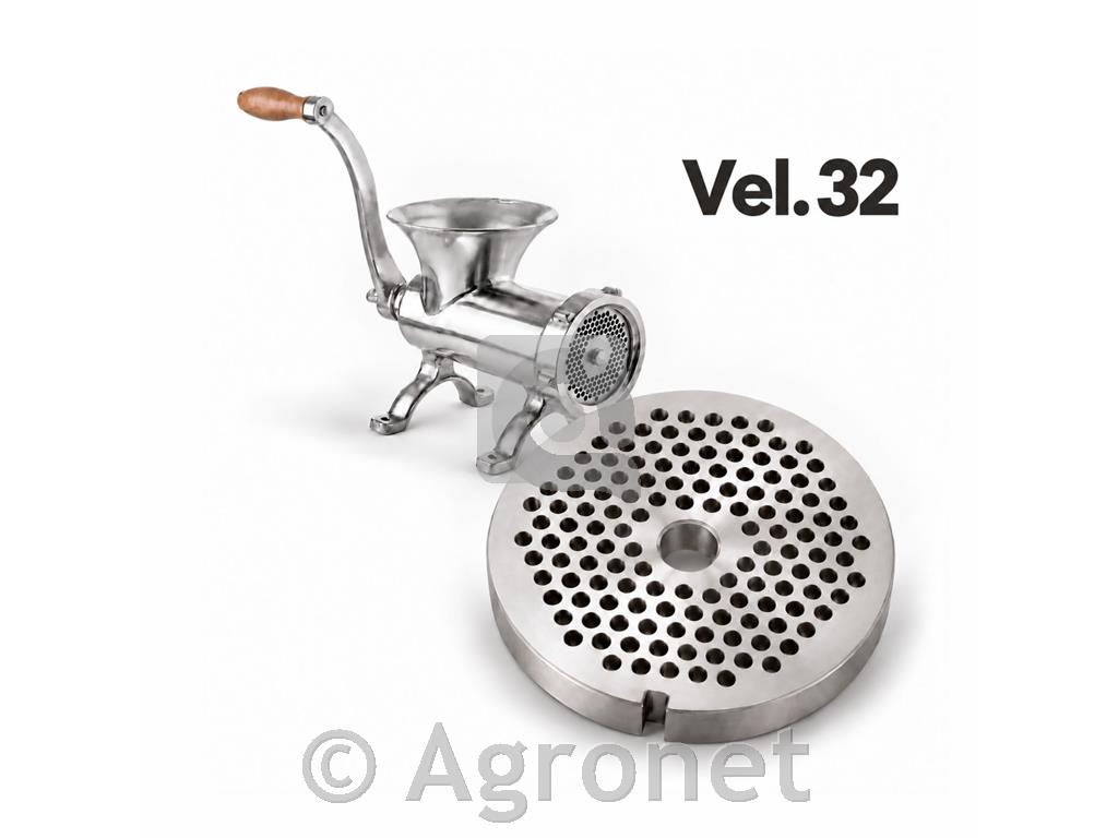 Samobrusilna plošča za mesoreznico inox št. 32