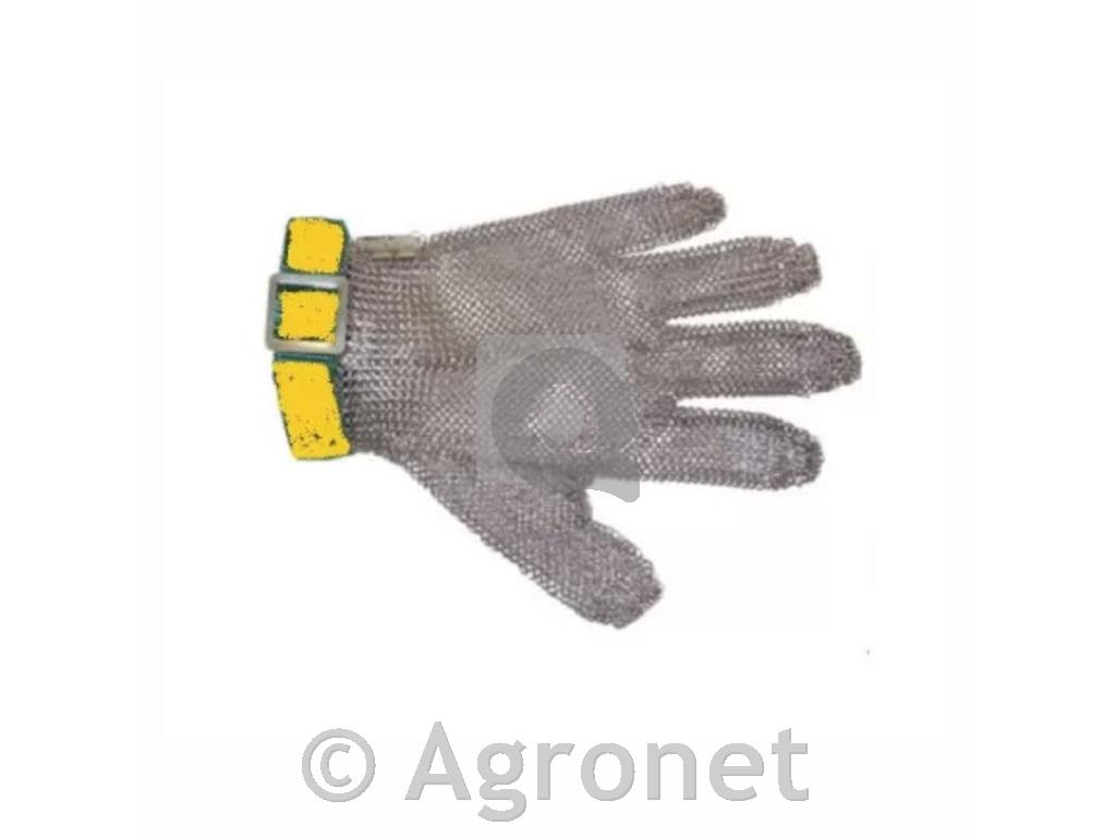 Rokavice iz nerjavečega jekla oranžne L-XL