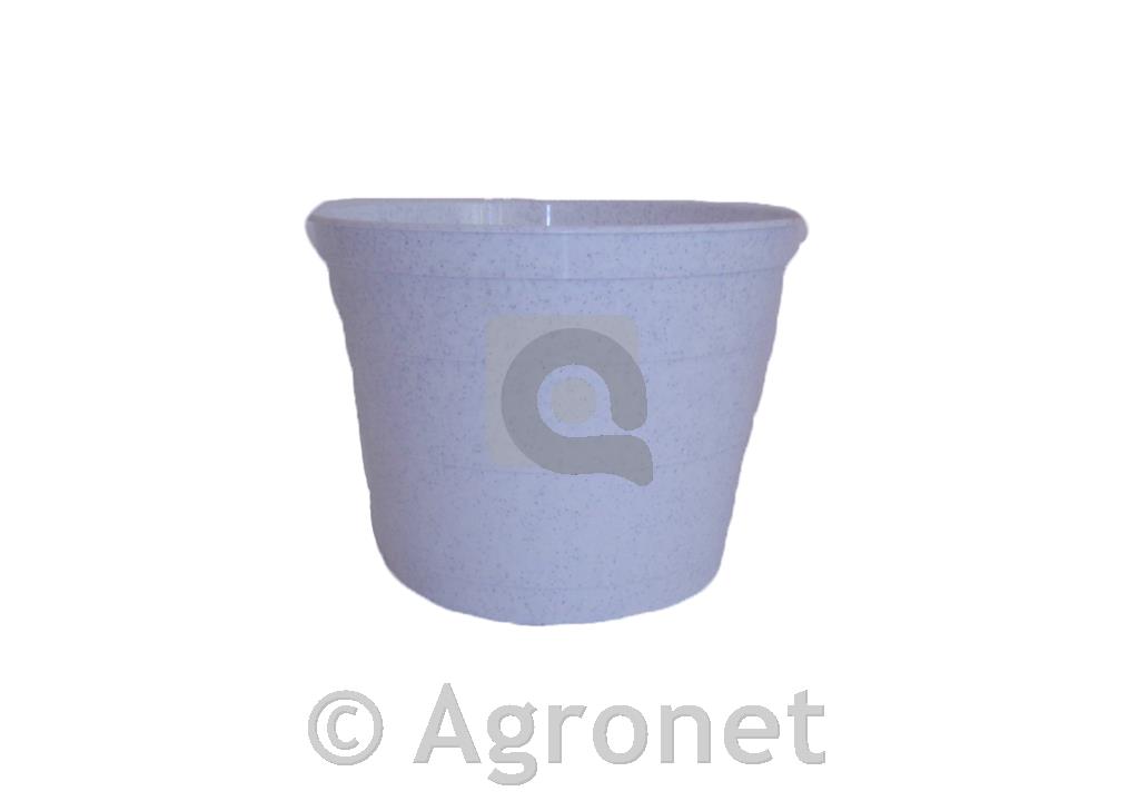 Lonec cvetlični PVC 24 granitno bel