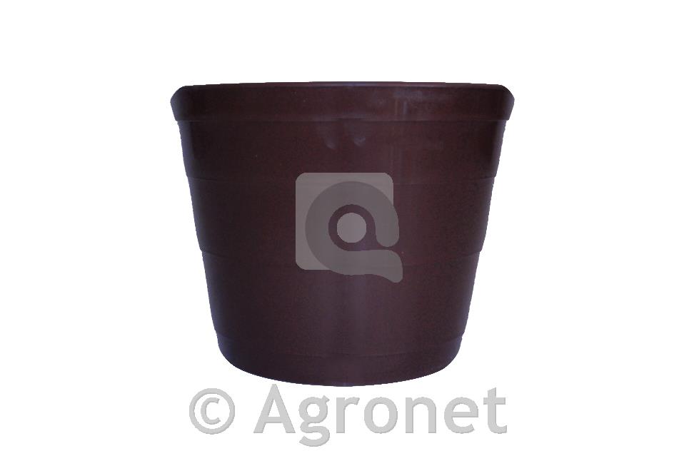 Lonec cvetlični PVC 16 rjav