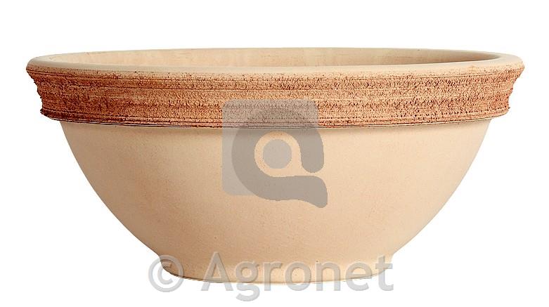 Glinen cvetlični lonec Graffiato Ciclamin 28 cm