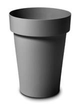 Lonec Melrose okrogel, visok, 40 cm, siv