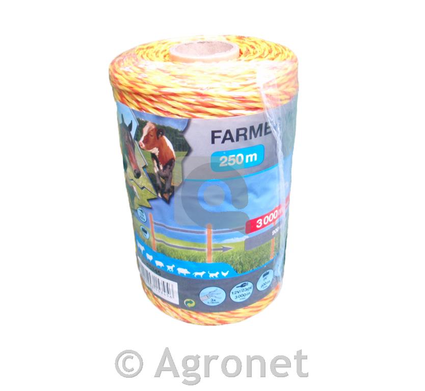 Žica jumbo Farmer 3 inox, 50 kg - 250 m oranžna