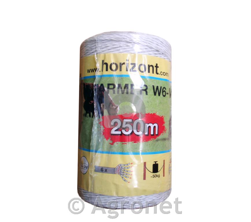 Žica jumbo Farmer 6 inox, 50 kg - 250 m bela