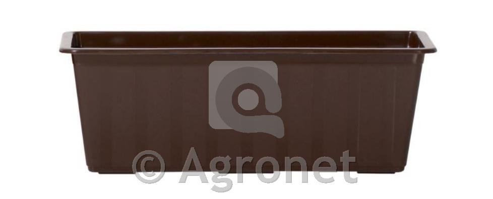 Cvetlično PVC korito Agro 80 rjavo