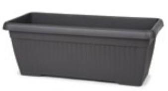 Cvetlično PVC korito Mediteran maxi 60 x 32 x 26 antracit
