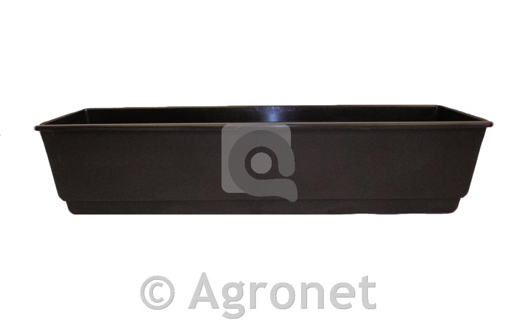 Cvetlično PVC korito standard 60 rjavo