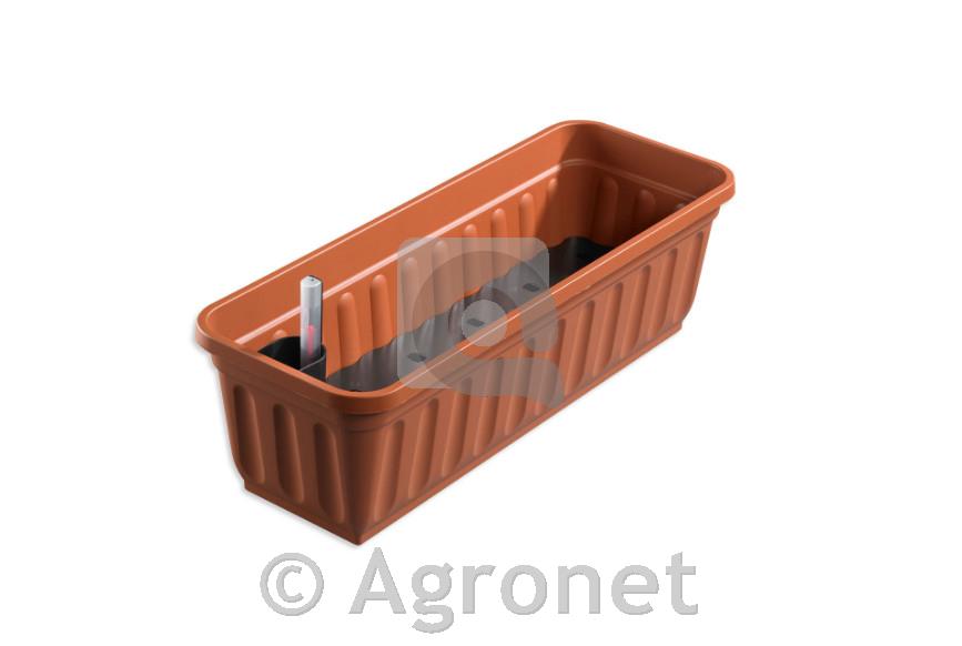 Korito z vodno rezervo alfa, terakota 60cm