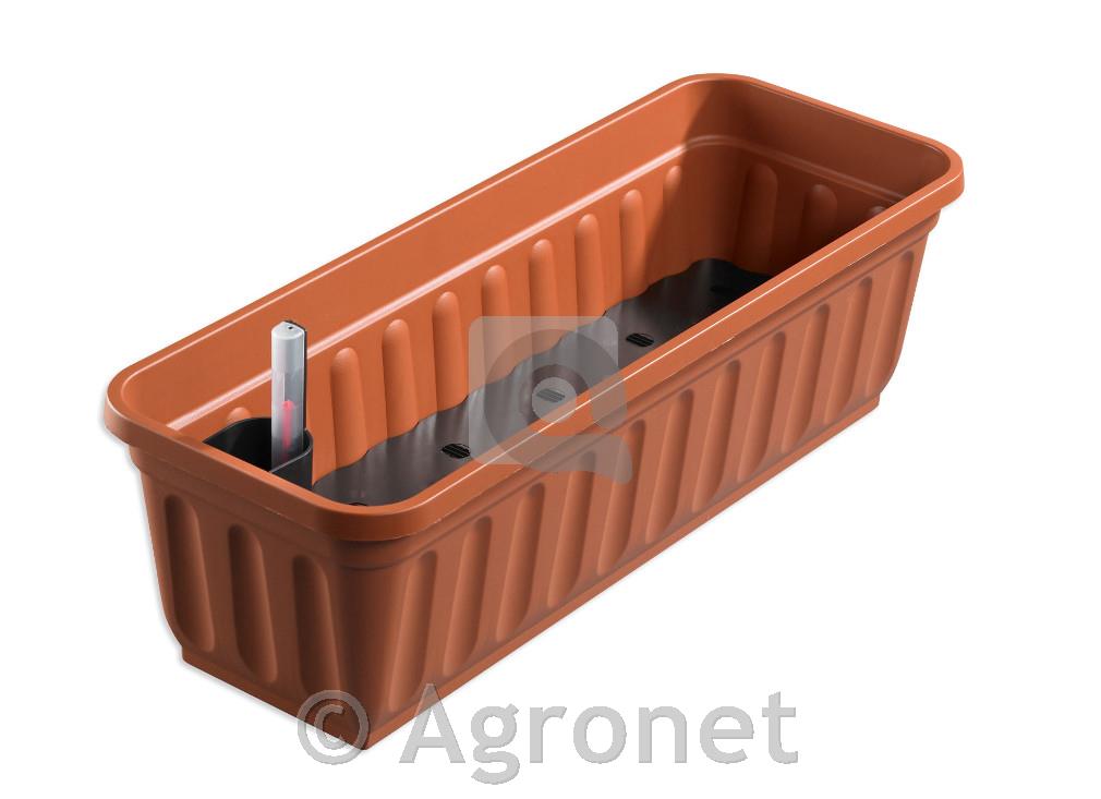 Korito z vodno rezervo Alpfa 100cm, terakota