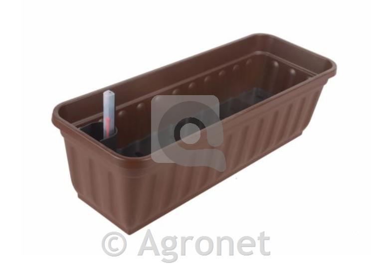Korito z vodno rezervo Alpfa 60cm, rjavo