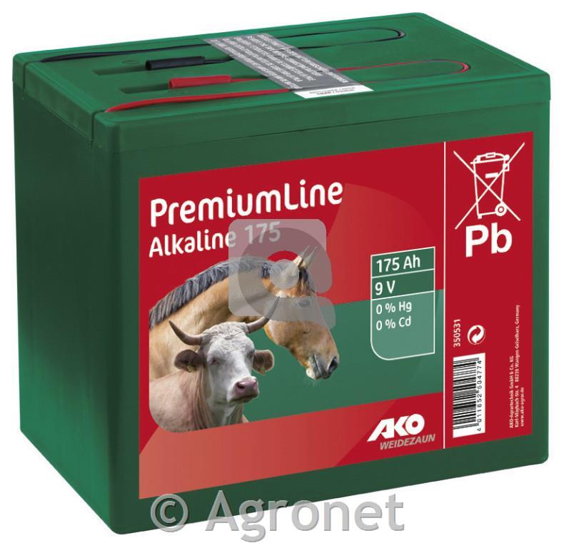 Alkalna zaprta baterija 9 V, 175Ah
