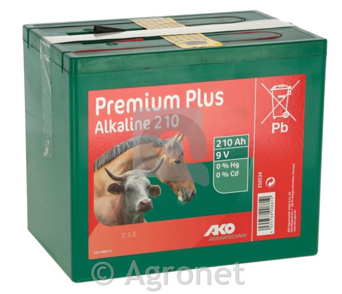 Alkalna zaprta baterija 9 V, 210Ah