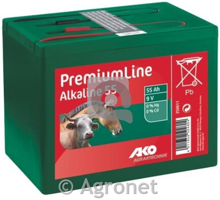 Alkalna zaprta baterija 9V, 55Ah