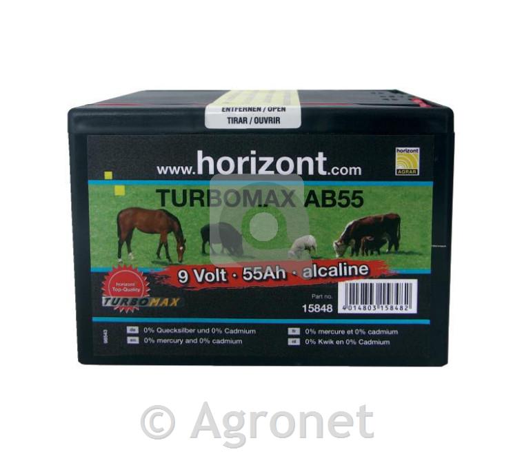 Baterija Horizont TURBOMAX AB55 9V 9V / 55Ah
