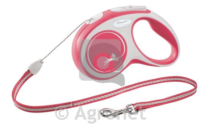 Povodec Flexi New Comfort vrv rdeč 5m/12kg, S